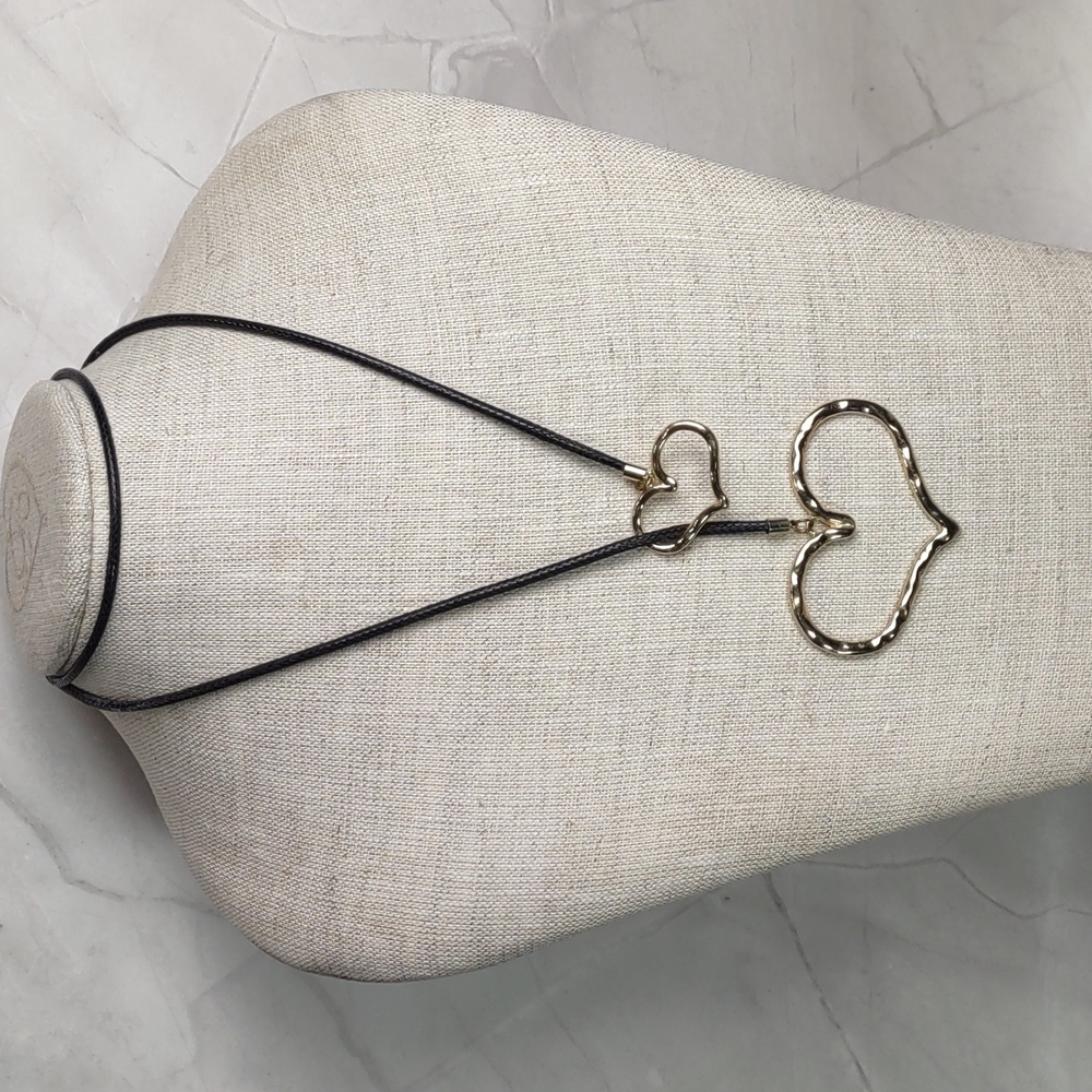 Double Heart Slide Necklace